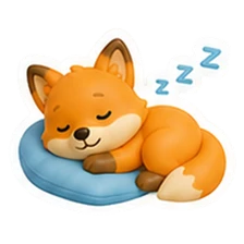 Wibou card for timing a nap or a night